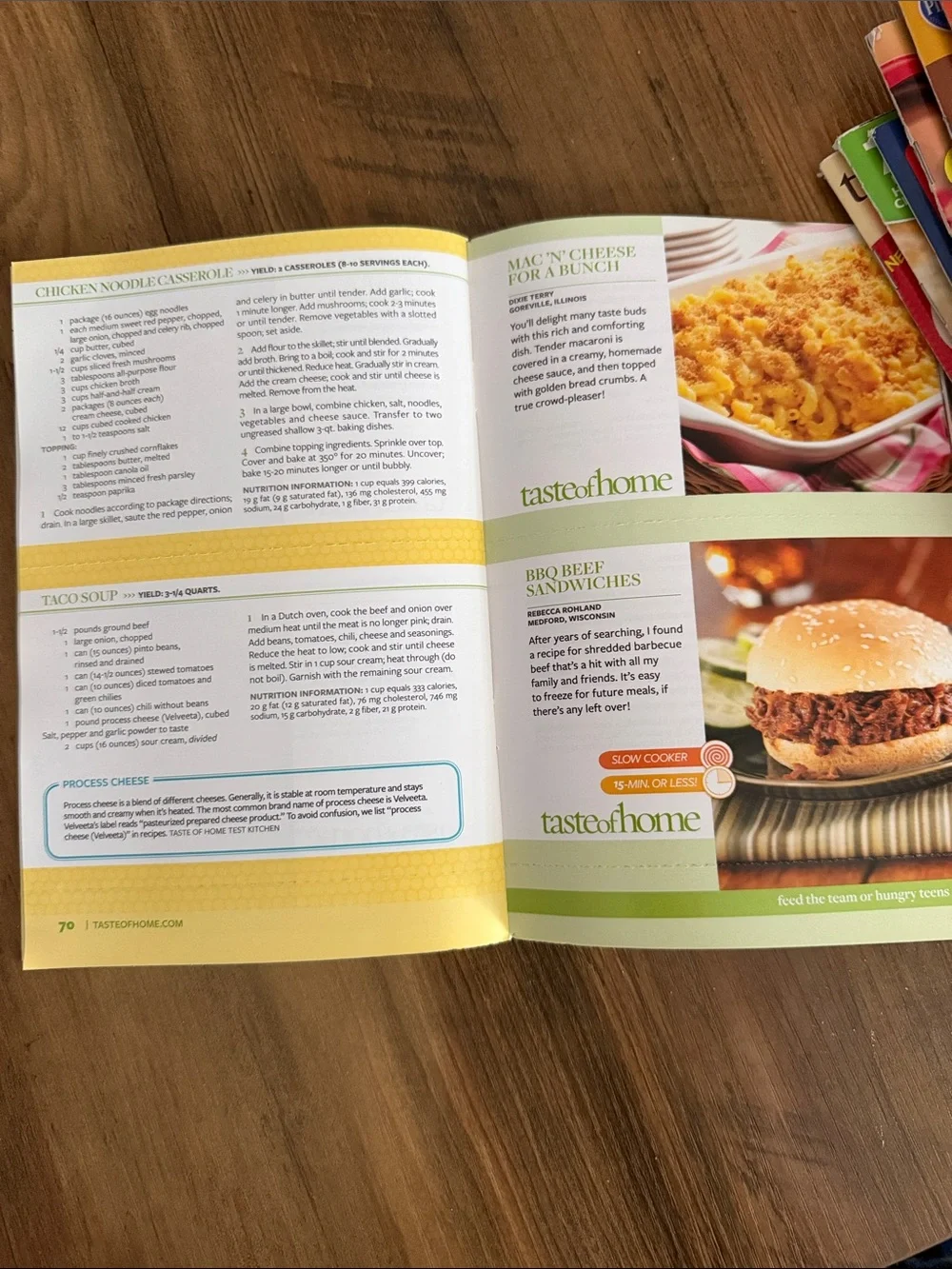 Assorted Recipe Magazines - 8 paperback books & 100’s of meal ideas